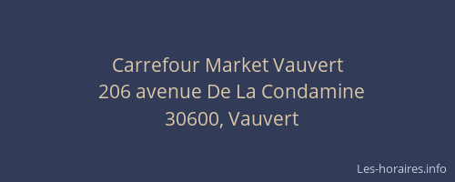 Carrefour Market Vauvert