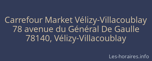 Carrefour Market Vélizy-Villacoublay