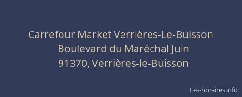 Carrefour Market Verrières-Le-Buisson