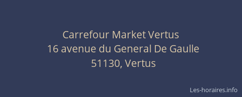 Carrefour Market Vertus