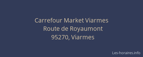 Carrefour Market Viarmes