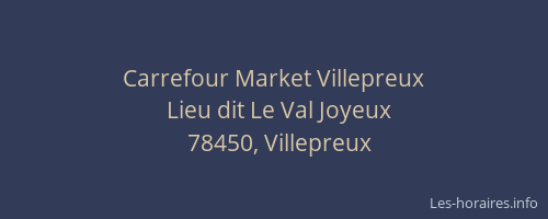 Carrefour Market Villepreux