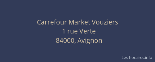 Carrefour Market Vouziers