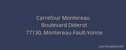 Carrefour Montereau