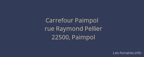 Carrefour Paimpol