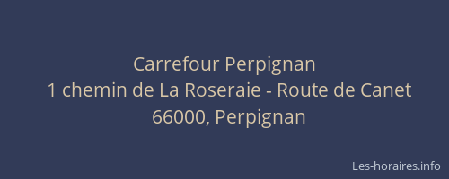 Carrefour Perpignan