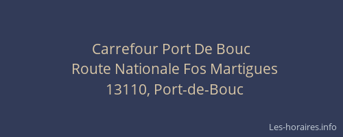Carrefour Port De Bouc