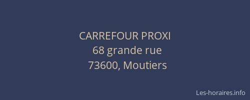 CARREFOUR PROXI