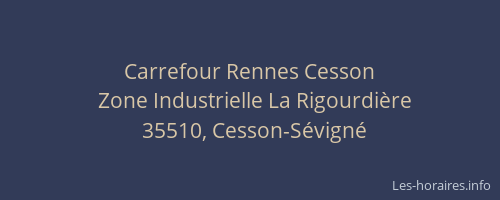 Carrefour Rennes Cesson