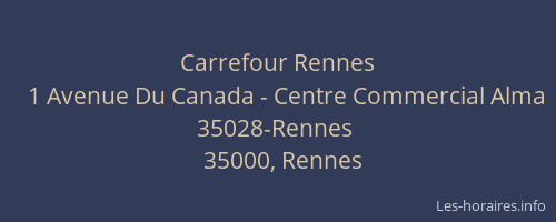 Carrefour Rennes