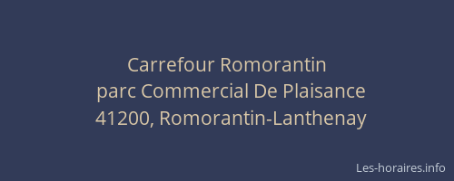 Carrefour Romorantin