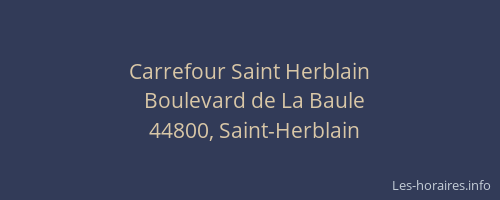 Carrefour Saint Herblain