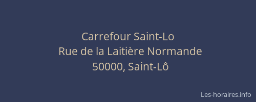 Carrefour Saint-Lo