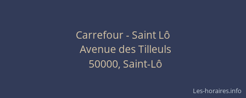 Carrefour - Saint Lô