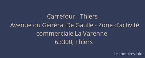 Carrefour - Thiers