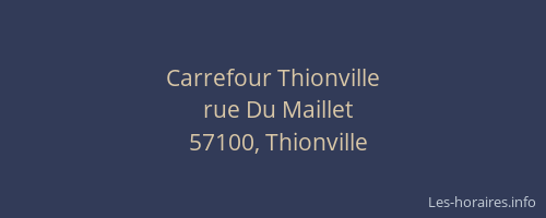 Carrefour Thionville