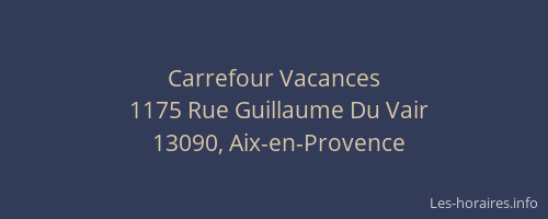 Carrefour Vacances