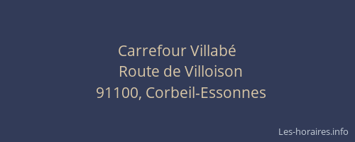 Carrefour Villabé