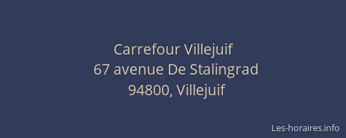 Carrefour Villejuif