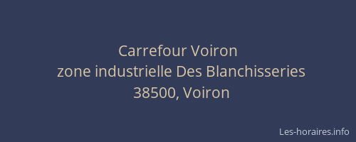 Carrefour Voiron