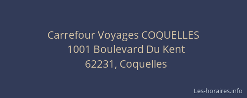 Carrefour Voyages COQUELLES
