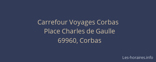Carrefour Voyages Corbas