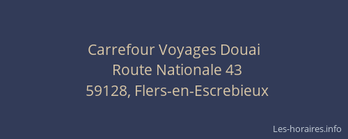 Carrefour Voyages Douai