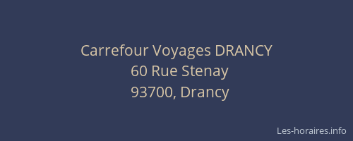 Carrefour Voyages DRANCY