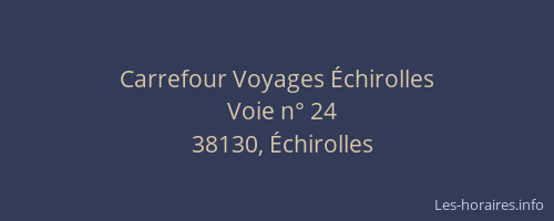 Carrefour Voyages Échirolles