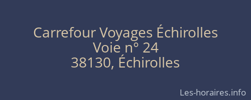 Carrefour Voyages Échirolles