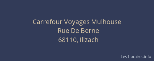 Carrefour Voyages Mulhouse