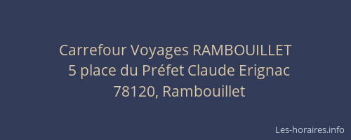 Carrefour Voyages RAMBOUILLET