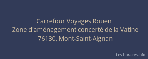 Carrefour Voyages Rouen