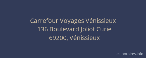 Carrefour Voyages Vénissieux
