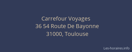 Carrefour Voyages