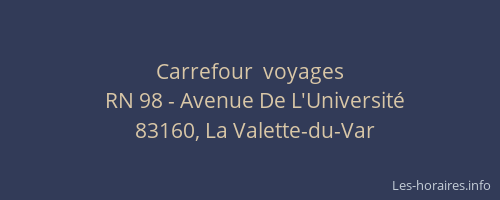 Carrefour  voyages