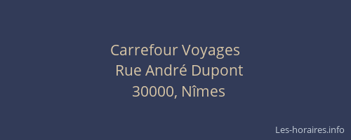 Carrefour Voyages