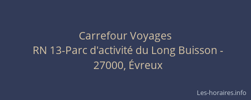 Carrefour Voyages