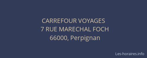 CARREFOUR VOYAGES