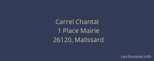 Carrel Chantal