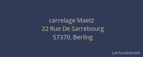 carrelage Maetz