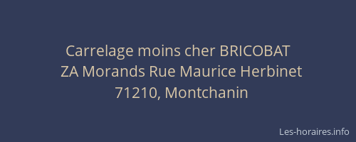 Carrelage moins cher BRICOBAT