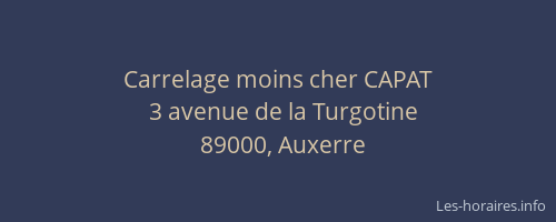 Carrelage moins cher CAPAT