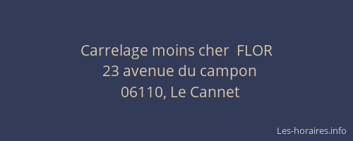 Carrelage moins cher  FLOR