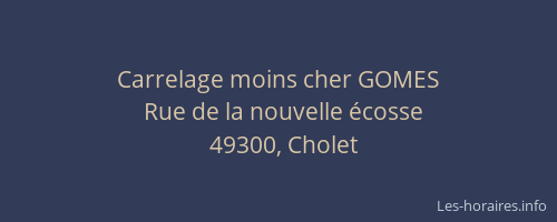 Carrelage moins cher GOMES