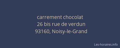 carrement chocolat