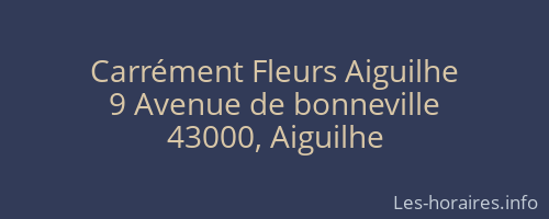 Carrément Fleurs Aiguilhe