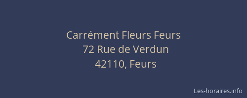 Carrément Fleurs Feurs