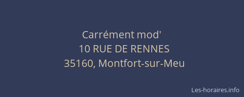 Carrément mod'