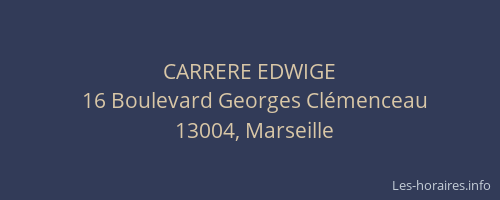CARRERE EDWIGE